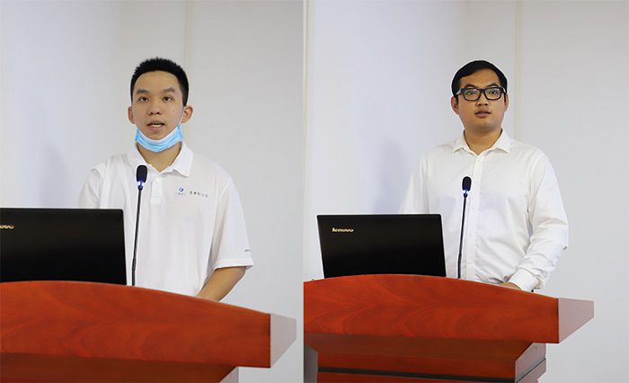 老员工代表讲话。。。。。李立云 摄4.JPG