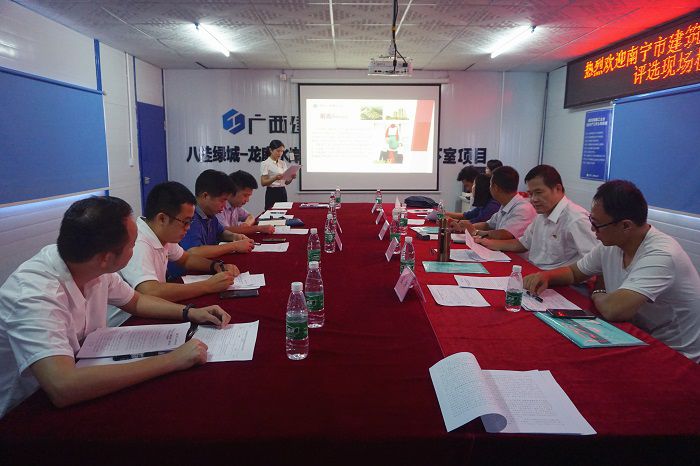 检查组听取事情汇报。。。。。。。谢微旋 摄.JPG